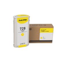 Yhteensopiva mustekasetti F9J65A, no.728 Y, 130ml HP-tulostimiin (ORINK BULK)