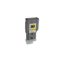 Uudelleentäytetty mustekasetti 8792B001, PFI207Y, 300ml Canon-tulostimille (BULK)