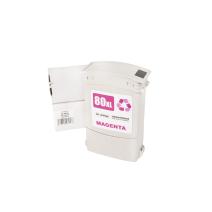 Uudelleentäytetty mustekasetti C4847A, no.80, 350ml HP-tulostimille (BULK)