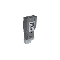 Uudelleentäytetty mustekasetti 8789B001, PFI207BK, 300ml Canon-tulostimille (BULK)